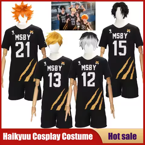 Anime Haikyuu Cosplay Costume MSBY Black Jackal Volleyball Club Uniform Hinata Shoyo Kiyoomi Sakusa 