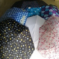 Tri-fold Umbrella Sunshade Folding Sun Rain Umbrella Short Handle Printing Super Mini 3 Fold Umbrell