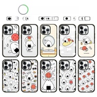 Magsafe磁吸CASE聯名FURIIRAKUN可愛卡通飯團手機殼15Promax適用iPhone14Pro亞克力蘋果13防摔保護套12Pro女