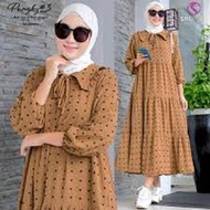 gamis crinkle airflow uragiri maxi //Baju Muslim Wanita Pungky Midi Dress // midi dress Viscose Orin