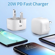 Fast Charger with  PD  Ports  Charger for iP UK Plug PD Charger Adapter