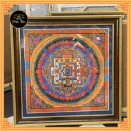Handmade Nepalese Mandala Painting 66cm Whole Frame Mandala Painting Master Hand Painted Meditation 
