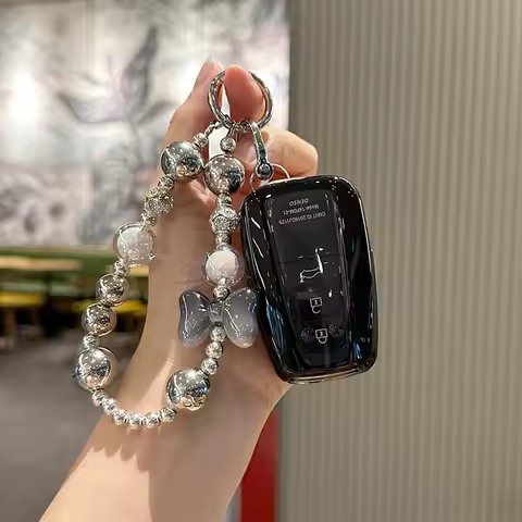 TPU Car Key Case Remote Cover Shell Holder Keyring Fob For Toyota Crown Mirai Alpharo Corolla Cross 