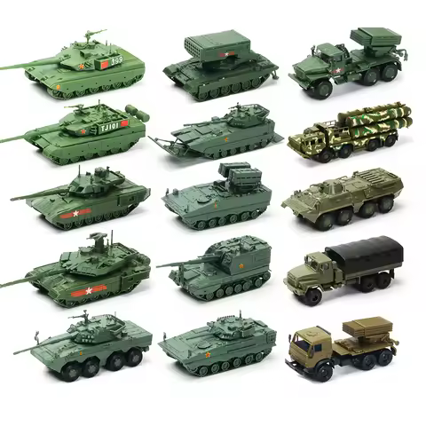 1/72 Military Army BM-21 Vehicle TOS-1 T-14 T62 T90 Tank Assembly Puzzle Model Infantry Fighting Veh