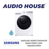SAMSUNG WD80T754DWH/SP 8/6KG FRONT LOAD WASHER DRYER ***2 YEARS WARRANTY BY SAMSUNG***