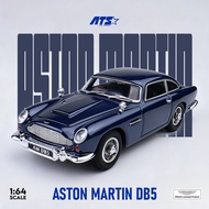 ATS 1/64 Aston Martin DB5 Metal Blue Diecast car Car Model Simulation Alloy Diecast Car Children and