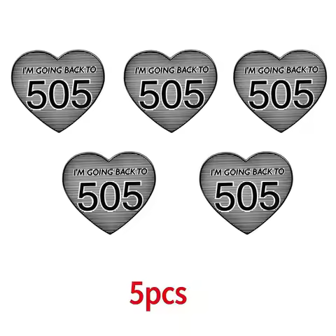 Arctic Monkeys 505 Song Enamel Pin I'm Going Back To 505 Heart Shape Metal Brooch Badge Music Fan Co