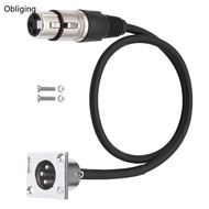 BLING Auditory Chassis Cable D Type 3Pin Male to 3Pin Female 0 6M for Equipment Racks Auditory Panel