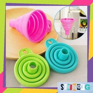 PORTABLE FOLDABLE MINI SILICONE FUNNEL / WATER AND OIL FUNNEL MULTIPURPOSE FUNNEL