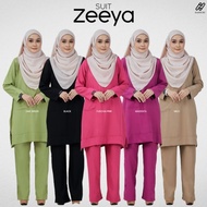 SUIT ZEEYA HASNURI SUIT MUSLIMAH NURSING WUDHUK FRIENDLY HOT SELLING VIRAL READYSTOCK SUIT PUNJABI