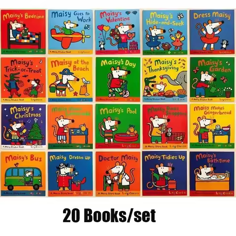 20 Books/Set Maisy Mouse English Picture Children Storybook Kids Games IQ EQ Training Early Educatio