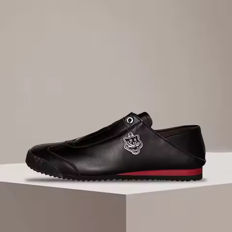 "Onitsuka Tiger MEXICO 66 SD Paraty Black Red Stylish Minimalist Durable Low-Top Casual Unisex Shoe 