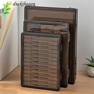 DUCKIHOGAN Certificate Storage Box, A4 Plastic A4 File Box,  Transparent Dustproof Multifunctional D