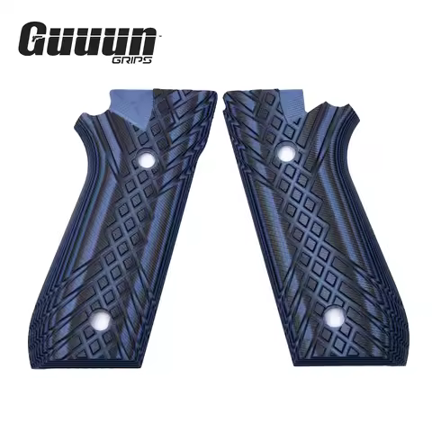 Guuun G10 Grip for Taurus PT92 Grip PT 92/99/100/101 Decocker Crosshatch Texture-6 Color Options
