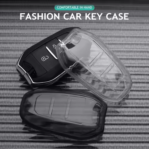 Soft TPU Car Key Case Protection Cover for Peugeot 308 3008 408 4008 508 5008 GT Line Citroen C3 C4L