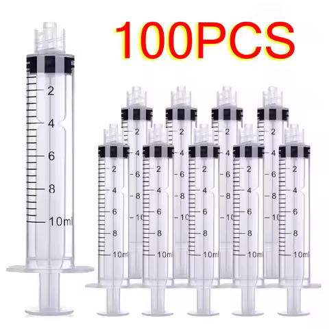 Sterile 10ml/10cc Luer Lock Syringe Disposable Plastic Glue Dispensing Syringe Individually Wrapped 