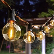 G 40 String Lights Outdoor Waterproof Energy-Saving Garden Courtyard Decoration Christmas Atmosphere