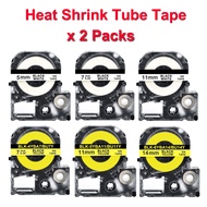 2PK Label Heat Shrink Tube Tape LA-4WBA5 LA-4YBA5 (SU5S SU7S SU11S SU5Y SU7Y SU11Y SU14Y) Φ3.5mm 5mm