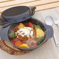 日本belmont - 黑皮鐵煎鍋 6.5 吋 x 鈦餐具3件組