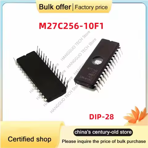 5PCS/Lot Original new M27C256B-10F1 M27C256B DIP28 memory chip