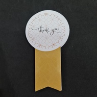 [SG] cake box jar label stickers (10pcs/pack) - TY gold 7x14