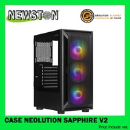 CASE (เคส) NEOLUTION SAPPHIRE V2 RGB FANx3 (ฝาข้างกระจกใส)