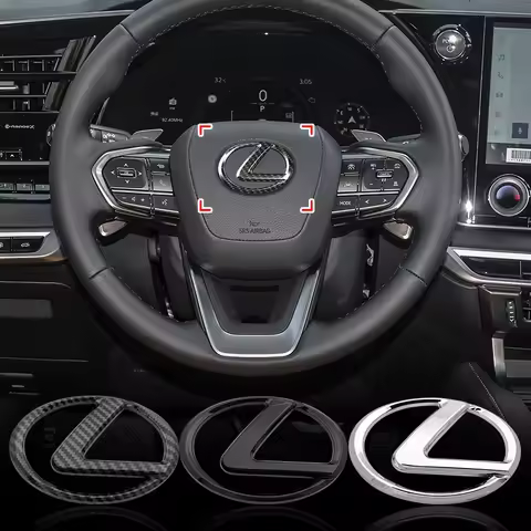 Car Steering Wheel Sticker Badge Decoration Auto Accessories For CT200H ES350 GX460 470 IS250 LS460 