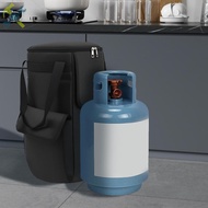 20 lb Propane Gas Tank Bag with Side Flip Flap and Stable Tabletop Feature 2 Storage Pocket Ventilat