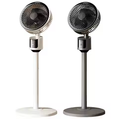 Bedroom Floor Fan 3-Speed Quiet Large Cooling Fan USB Interface Silent Fan Retractable Room Standing