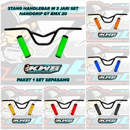 M 3-Finger Handlebar Set Handgrip Handfart GT Bmx Bike 20 Drag Frestyle Universal Flexible Soft Comp