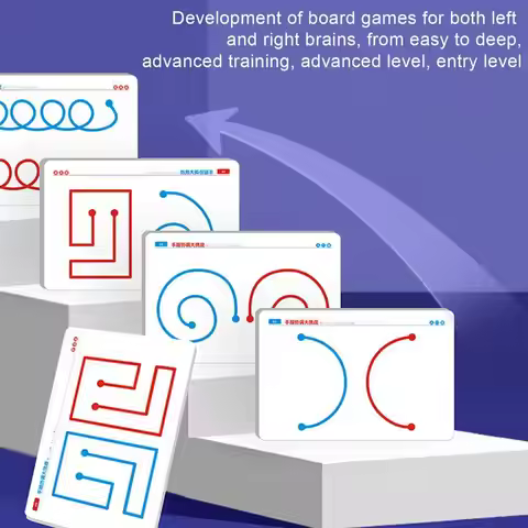 Brain Training Memory Card Early Educational Logical Thinking Toys Hand-Brain Coordination Left & Ri