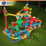 VTech 119 Pcs Marble Rush T-Rex Dino Trill Track Set STEAM or STEM Toys Boys Girls Kids 4 Years+ Co
