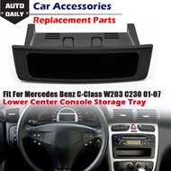 Rhyming Center Console Storage Insert Tray Organizer ABS Plastic Replacement Fit For Mercedes Benz W