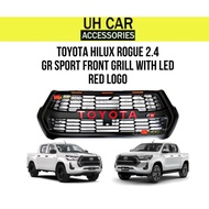 Toyota Hilux Rogue 2.4 GR LED Front Grill rogue front GR SPORT grill with LED with camera hole Rogue