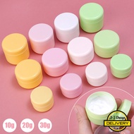 [3-5 Days Arrive]PP Cosmetic Cream Container 10g/20g/30g Round Jar, Reusable Travel Pill Box for Ski