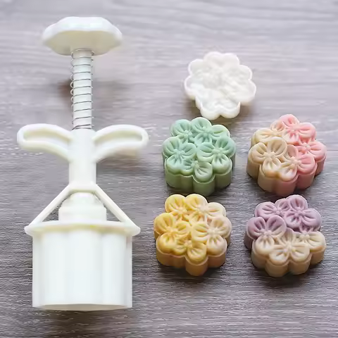 20g 50g 75g Mooncake Press Mould Osmanthus Creative Blossom Cookie Stamp DIY Mung Bean Cake Home Bak