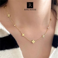 (Titan) N25 Dây Chuyền Vòng Cổ Nữ Titan Không Đen Gỉ Đẹp Ring House