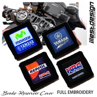 HONDA HRC YAMAHA BRAKE RESERVOIR SOCK COVERS: CBR250RR CBR400R CBR500R CBR600RR CBR650R CBR1000RR NS
