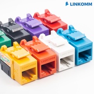 [LINKOMM] Narrow Version Information Socket Keystone Jack RJ45 CAT5e CAT6 CAT6A 8P8C No Shielding