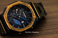 Montres Company 香港註冊公司(31年老店) 卡西歐 CASIO G-SHOCK x 英雄聯盟 不鏽鋼 不鏽鋼錶帶 GMB2100 GMB2100LL GM-B2100 GM-B2100LL GM-B2100LL-1 GM-B2100LL-1A 金色錶面 黑藍色錶帶 有現貨