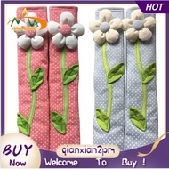 【rbkqrpesuhjy】2PCS Pastoral Flower Polka Dot Door/Refrigerator Handle Cover Fridge Door Handle Gloves Home Decor Kitchen Accessories