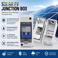 PINEAMY 1Pcs Waterproof Distribution Box, HT-2 IP65 Waterproof Breaker Box,  2 Way PC ABS Plastic Fl