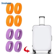 [Loviver] 4x Suitcase Wheel Covers Mute Suitcase Wheel Protectors for Luggage Suitcase