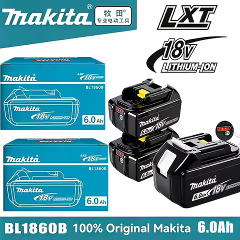 2026 Authentic Makita 18V 6.0Ah Battery, Hot Selling 18V Tools Battery, Replaceable DHR202 DJV182 DD