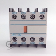 AC Contactor Auxiliary Contact Head F4-22 with CJX2 CJX4 Contactor 2 Open 2 Closed