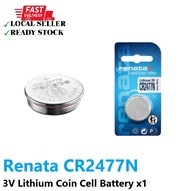 Renata CR2477N 3V Lithium Coin Cell Battery x1