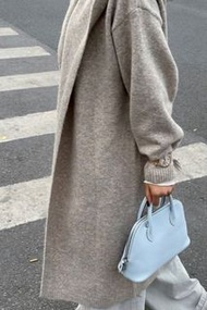 有單🩷 hermes bolide25 霧霾藍銀扣 內拼奶油白色  Z刻