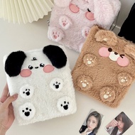 Free Inner Page+Sticker🔥A6 Plush Card Book Loose-leaf Plush Four Palace Card Book Photo Album Photo 