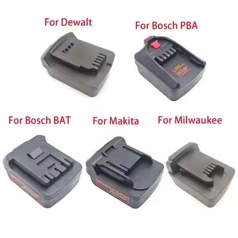 Compatible with For Dewalt/Milwaukee/Makita/Bosch/Bosch PBA 18V/20V Battery Power Tool Battery Adapt