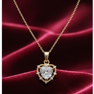 Bloom by B - Hypoallergenic Gold Plated Eternal Love Heart Necklace